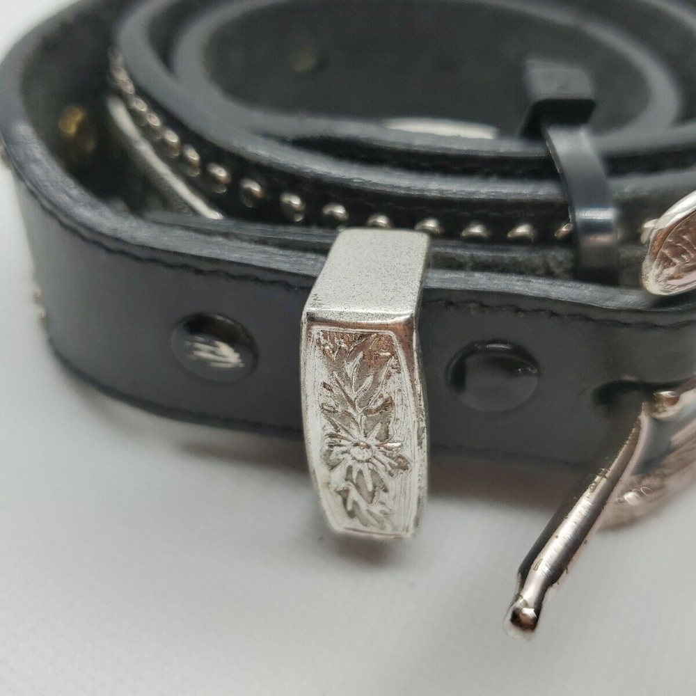 Nacona Belt Co. Black Leather Belt 36" Long GUC - Picture 4 of 4